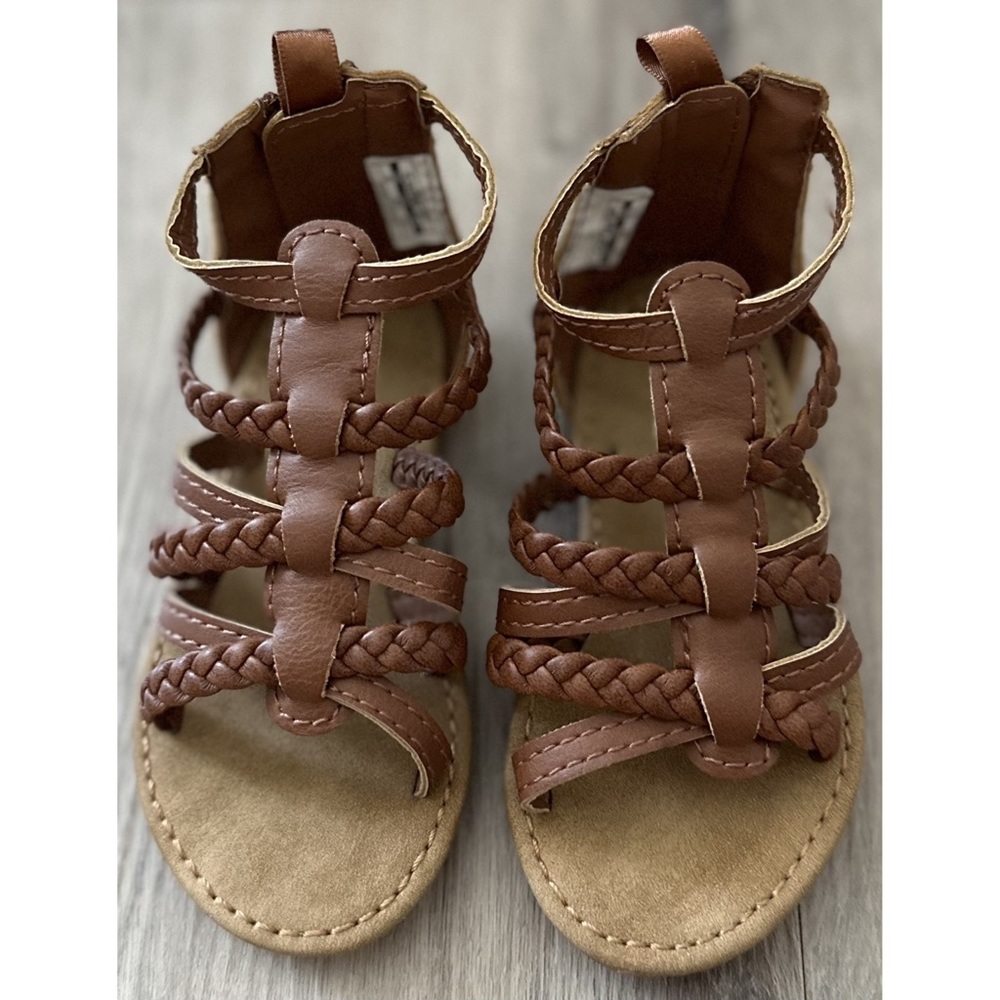 Brand New! Carter’s Toddler Girl Brown Gladiator Sandals